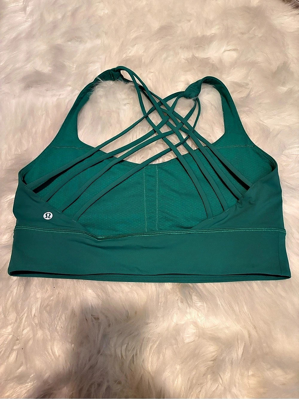 lululemon Strappy Sports Bra in green